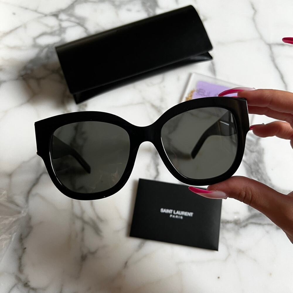 Saint Laurent Black Sunglasses - Picture 9 of 10